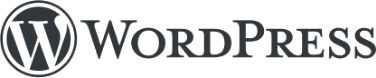 Logo for WordPress, which I use to build bespoke custom websites for companies that want a fast solution on a specific platform.